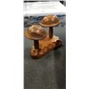 Image 2 : BOX OF ASSORTED DECOR, BRASS AND WOOD ITEMS