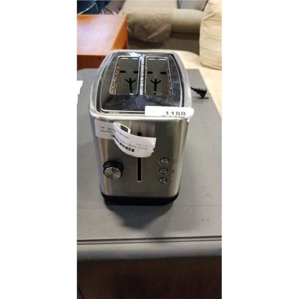 AS NEW DEMO BELLAPRO 2 SLICE STAINLESS TOASTER - TESTED WORKING, RETAIL $109