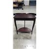 Image 3 : DARK FINISH HALL TABLE WITH 2 DRAWERS