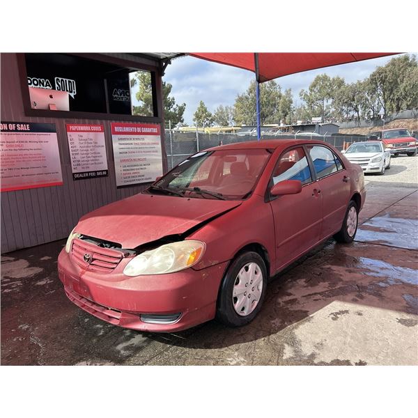 2003 TOYOTA COROLLA