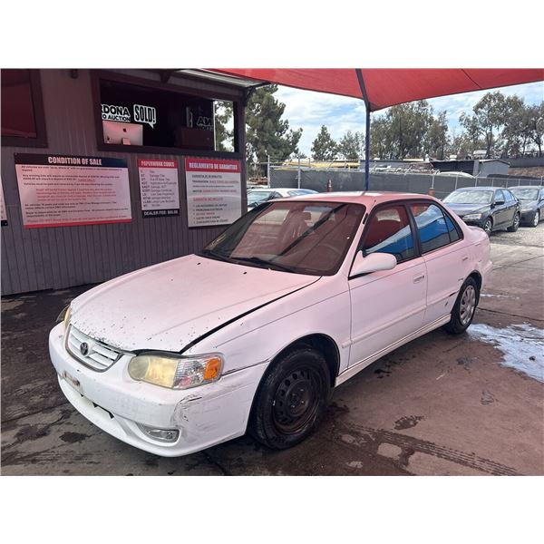 2001 TOYOTA COROLLA
