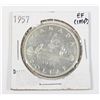 Image 1 : 1957 CANADIAN SILVER DOLLAR . 6 OZ SILVER