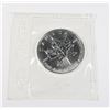 Image 1 : 1 OZ 2004 CANADIAN MAPLE LEAF SILVER COIN