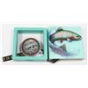 Image 1 : STEELHEAD FISHING 1 OZ. .999 FINE COPPER
