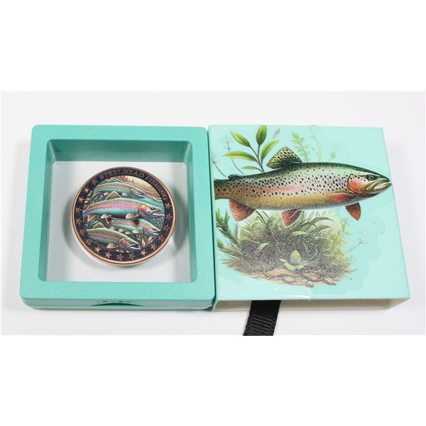 STEELHEAD FISHING 1 OZ. .999 FINE COPPER