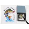 Image 1 : WALLEYE FISHING 1 OZ .999 COPPER