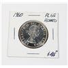 Image 2 : 1960 CANADIAN HALF DOLLAR 80% .3 OZ SILVER