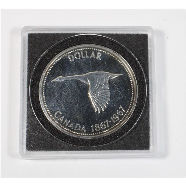 1967 CANADIAN SILVER DOLLAR PROOF LIKE WITH SOME