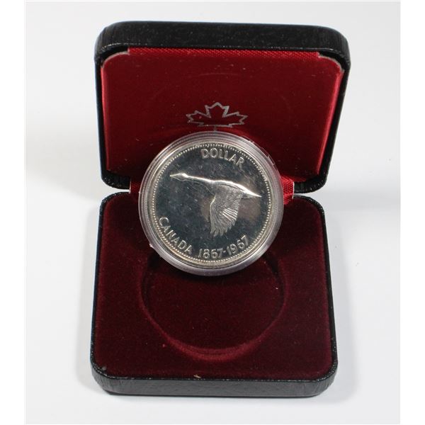 1967 CANADIAN SILVER DOLLAR IN PRESENTATION BOX