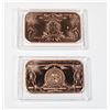 Image 2 : 2 1 OZ COPPER BARS IN CAPSULES