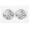 Image 1 : 2 1/4 OZ GSM EAGLE FRACTIONAL SILVER ROUNDS IN