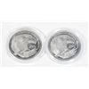 Image 2 : 2 1/4 OZ GSM EAGLE FRACTIONAL SILVER ROUNDS IN