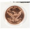 Image 3 : 1 OZ DEER COPPER ROUND IN CAPSULE WITH CARD