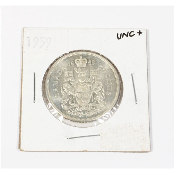 1959 SILVER CANADIAN HALF DOLLAR .3 OZ