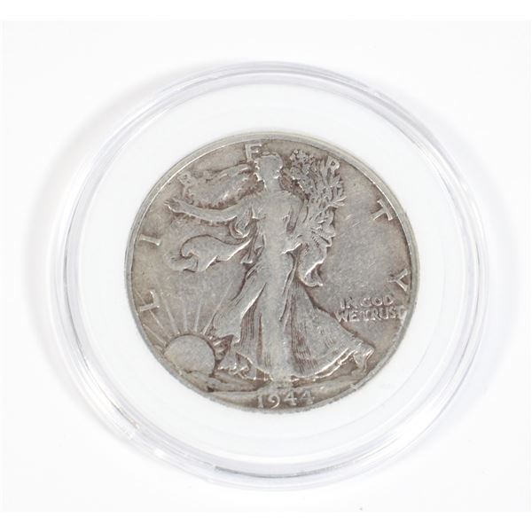 1944 WALKING LIBERTY HALF DOLLAR IN PANEL WITH