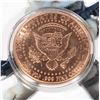 Image 2 : 1 OZ TRUMP'S WALL COPPER ROUND IN CAPSULE COMES