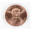 Image 1 : 2 OZ DONALD J. TRUMP COPPER ROUND IN CAPSULE