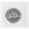 Image 1 : 1963 CANADIAN SILVER DOLLAR PROOF LIKE CUT OUT OF
