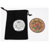 Image 2 : 1 OZ AZTEC EAGLE WARRIOR SILVER ROUND IN RINGED