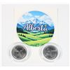 Image 1 : 2 1992 ALBERTA CANADA 25 CENT BU COMES IN