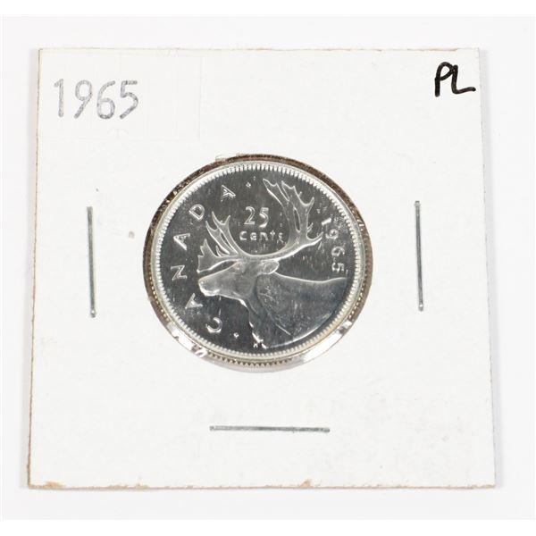 1965 CANADA 25 CENT PROOF LIKE