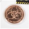Image 3 : ZOMBUCKS WORLD PANDEMONIUM 1 OZ COPPER ROUND