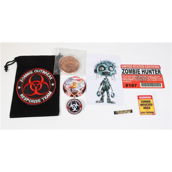 ZOMBUCKS MORTUGA 1 OZ COPPER ROUND.