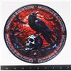 Image 1 : LARGE GOTHIC CROW ROUND STICKER (9" DIAMETER)