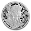 Image 1 : 5 OZ SILVER ROUND- ART NOUVEAU BLONDE. IF YOU