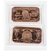 Image 2 : 2 1 OZ COPPER BARS IN CAPSULES