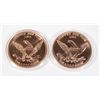 Image 2 : 2 1 OZ COPPER ROUNDS IN CAPSULES