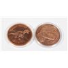 Image 1 : 2 1 OZ COPPER ROUNDS IN CAPSULES