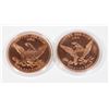 Image 2 : 2 1 OZ COPPER ROUNDS IN CAPSULES