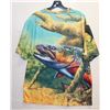 Image 2 : FISHING PRINT PLUS SIZE MENS SHORT SLEEVE T-SHIRT