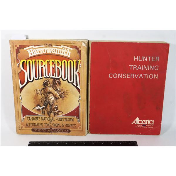 TWO VINTAGE BOOKS, HUNTER TRAINING CONSERVATION