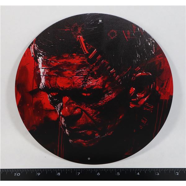 FRANKENSTEIN'S MONSTER ABSTRACT HORROR ART ROUND