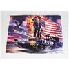 Image 1 : TRUMP BOLD POLITICAL STATEMENT 12" X 16" CANVAS