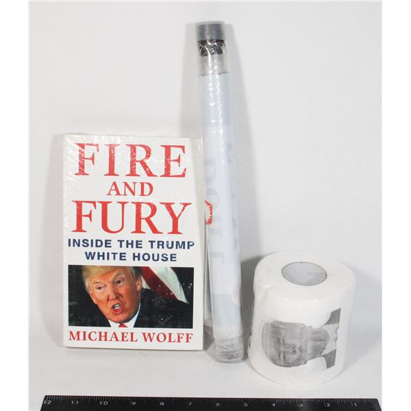TRUMP TOILET PAPER, BOOK, LARGE STICKERS