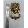Image 1 : Brass lion door knocker