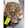 Image 3 : Brass lion door knocker