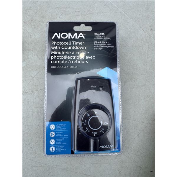 Noma photocell timer with countdown