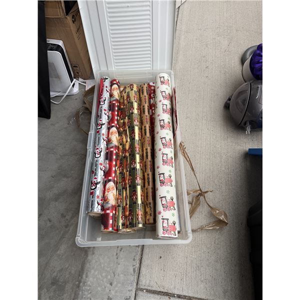 Christmas wrap with Bin