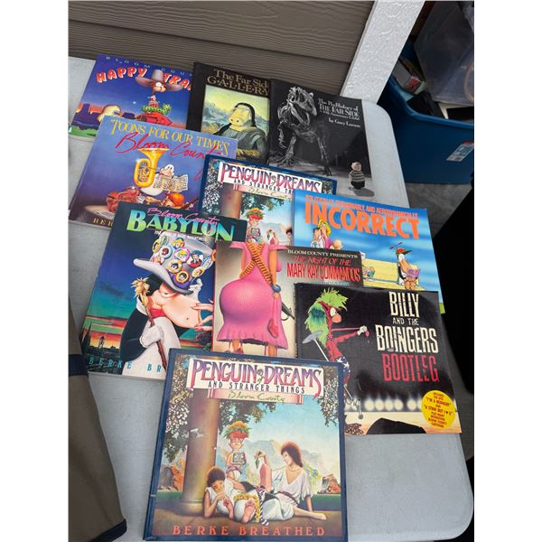 The far side, penguin and dreams, Billy and the boners and other books comics