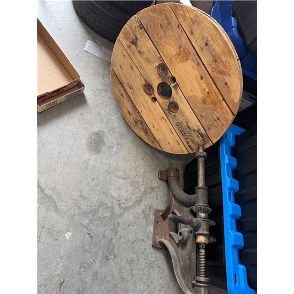 Rustic table with base