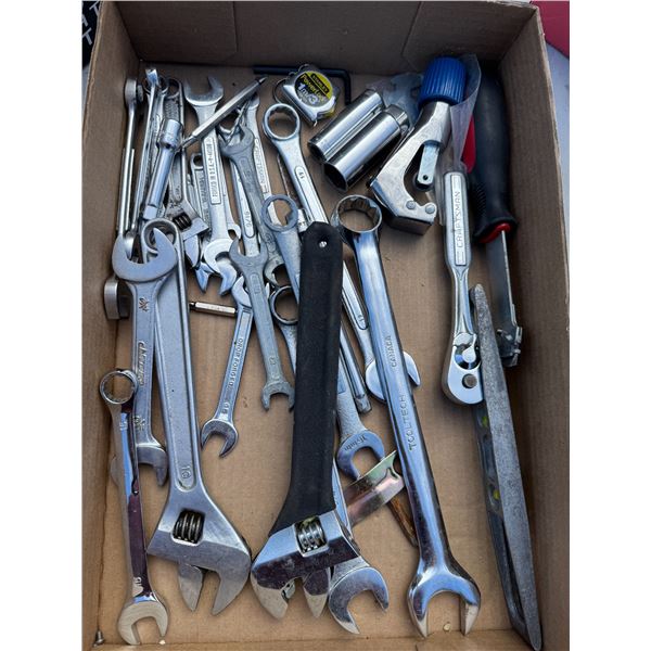 Assorted wrenches, sockets, etc.