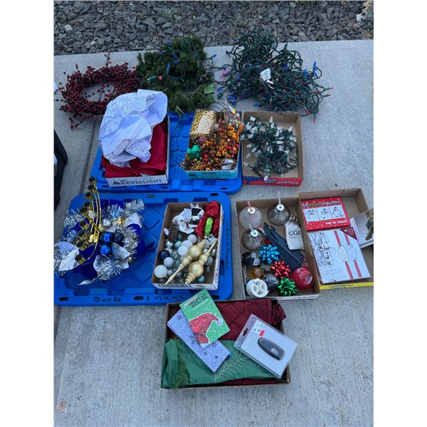 Christmas lights and decor