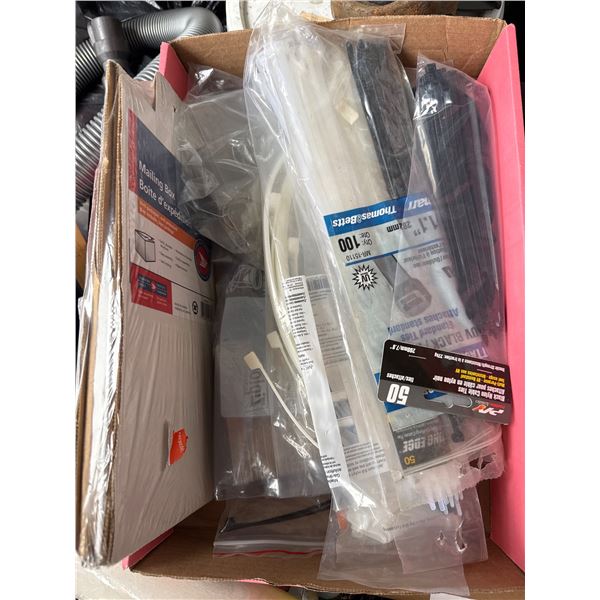 Zip ties mailbox box, string, etc.