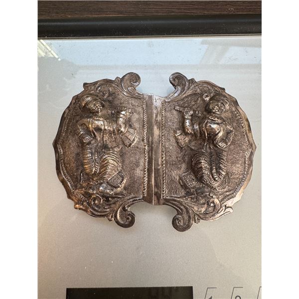 Shawl wrap clip holder sterling