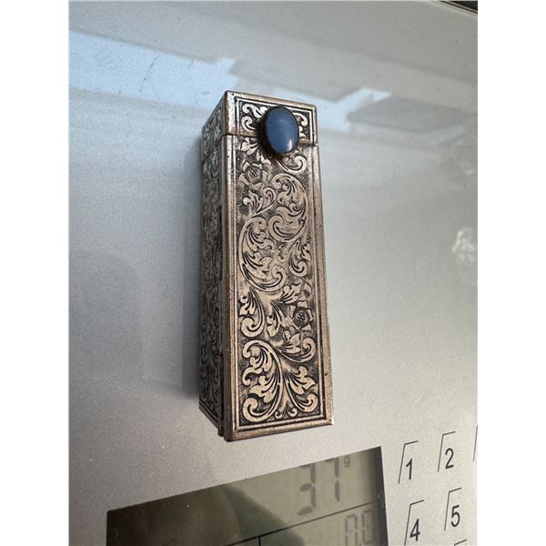 Sterling lipstick case stone kobisha