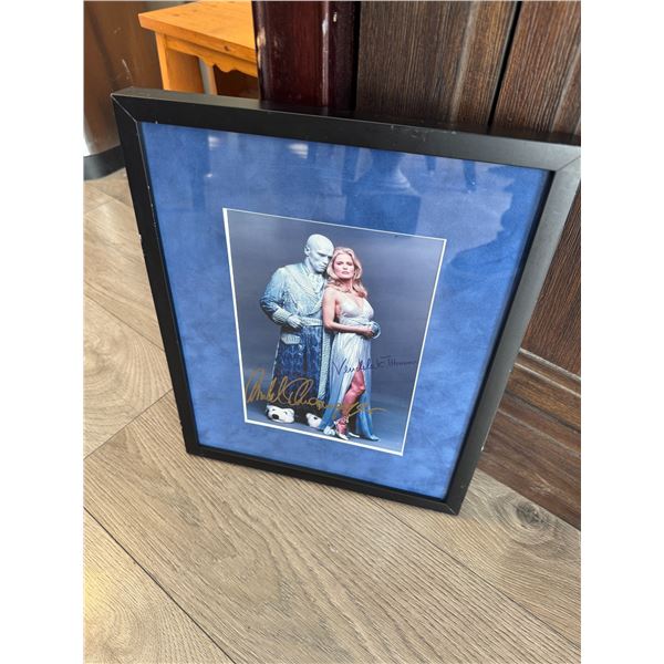 Vandela &  Iceman signed  Arnold Schwarzenegger 12" x 14 1/2"